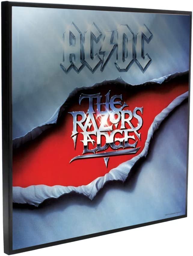 Nemesis Now ACDC The Razors Edge Kristallklares Bild 32 cm, MDF und Harz, Schwarz