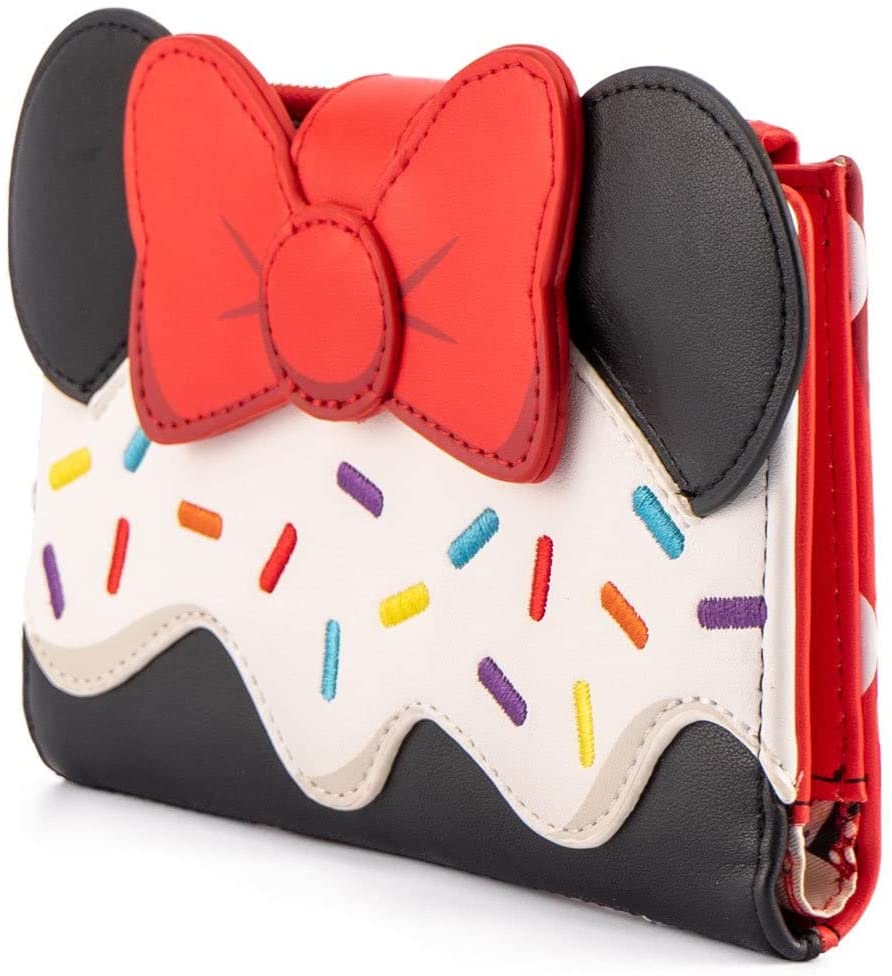 Loungefly Disney Minnie Mouse Sweets Collection Faux Leather Flap Wallet