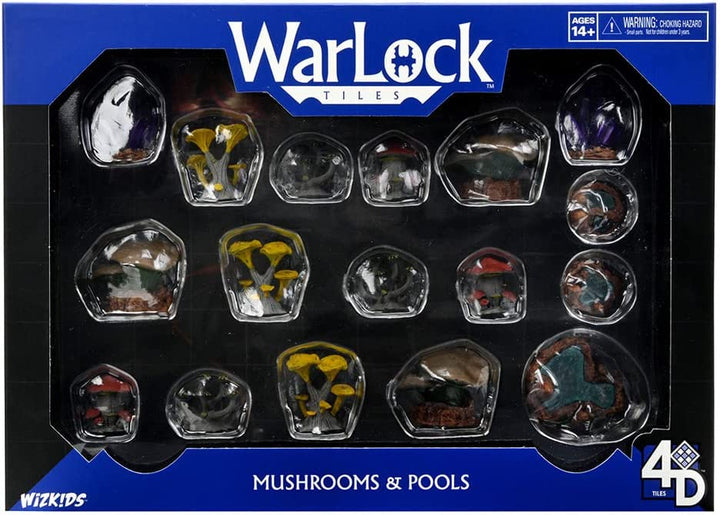 Warlock Tiles: Caverns Accessory - Mushrooms & Pools