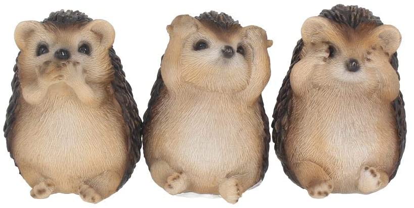 Nemesis Now Three Wise Hedgehogs Figurine 9cm Brown