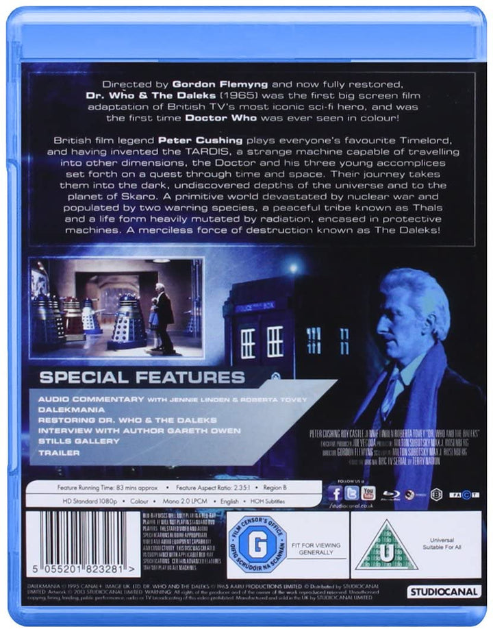 Doctor Who And The Daleks - Sci-fi [Blu-Ray]