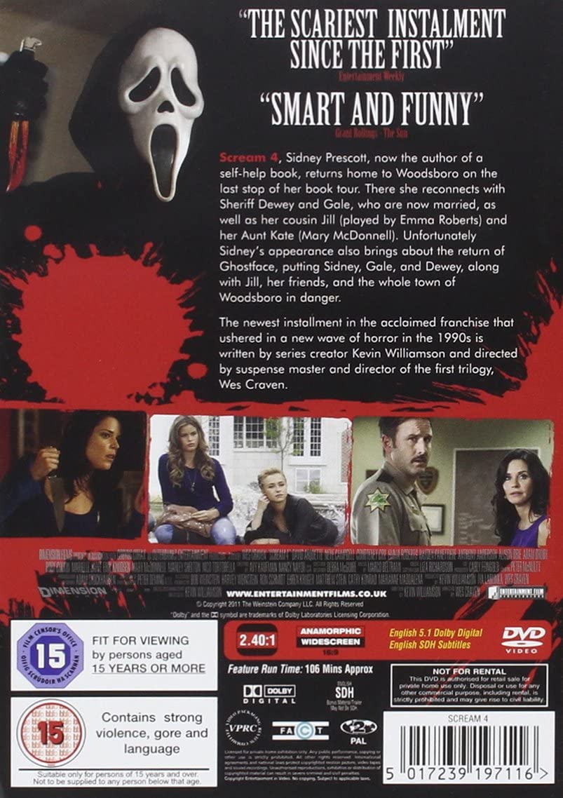 Scream 4 - Horror [DVD]