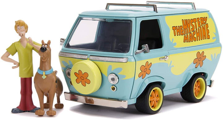 SCOOBY DOO MYSTERY MACHINE 1:24 SCALE DIE-CAST REPLICA WITH SCOOBY AND SHAGGY FIGURES