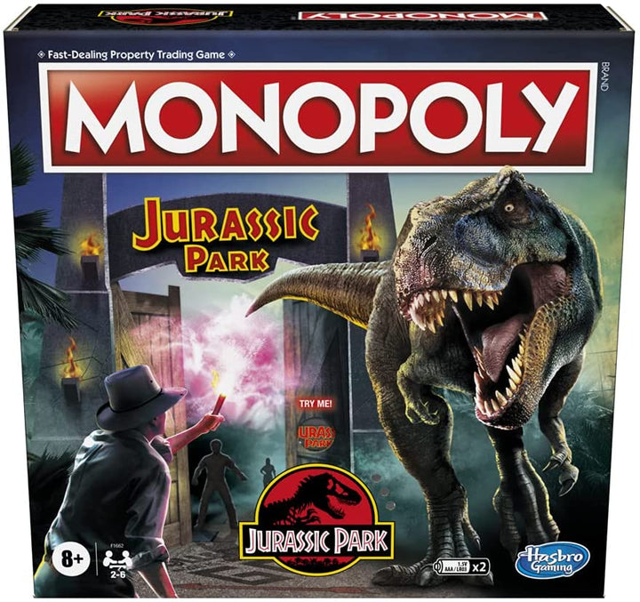 Jeu de société Monopoly Jurassic Park Edition pour les enfants de 8 ans et plus