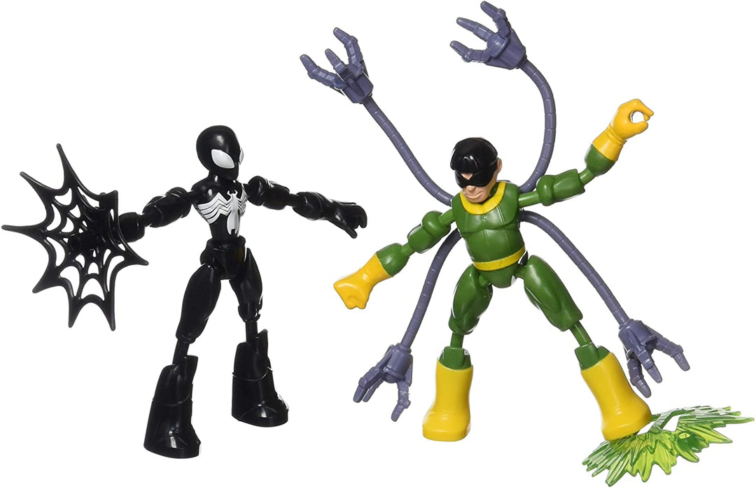 Marvel Spider-Man Bend and Flex Black Suit Spider-Man vs Doc Ock Actionfiguren