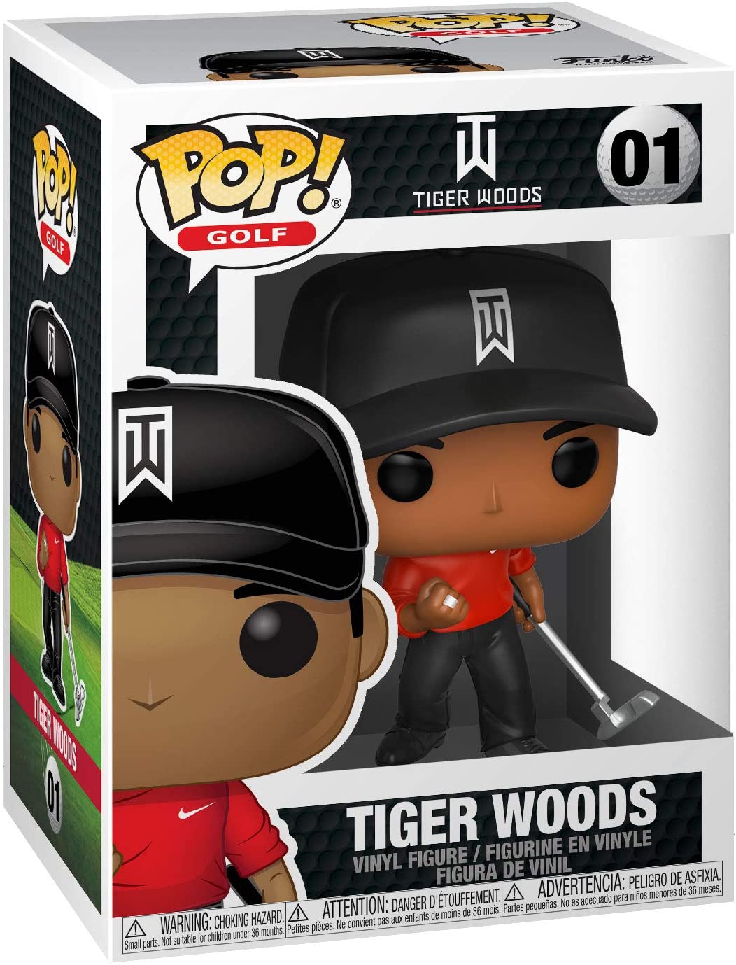 Tiger Woods (rotes Hemd) Funko 44715 Pop! Vinyl #01