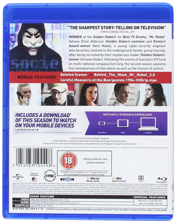 Mr. Robot Season 2 [2016] - Crime [Blu-Ray]