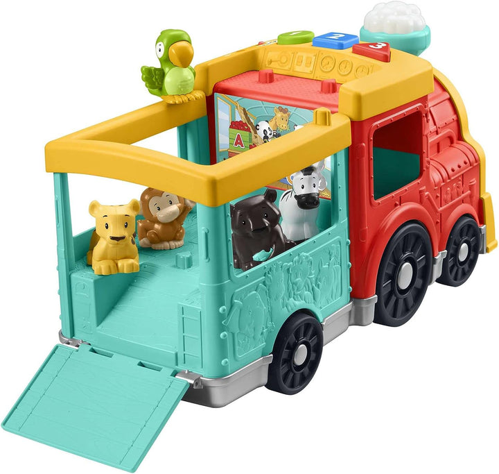 Fisher-Price Little People Big ABC Animal Train, push-along toy vehicle with lights