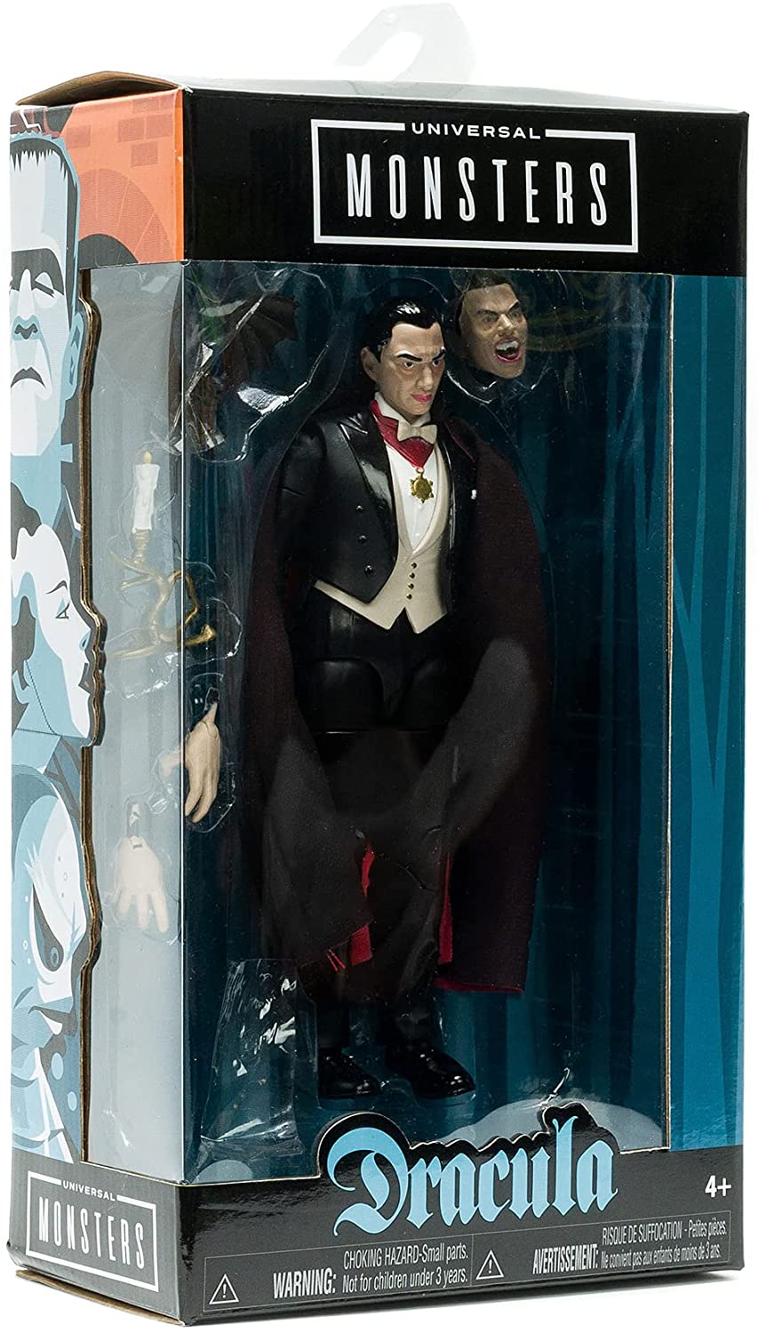 Jada 253251015 Toys Universal Monsters Dracula 6” Deluxe Collector Figure, Black, One Size