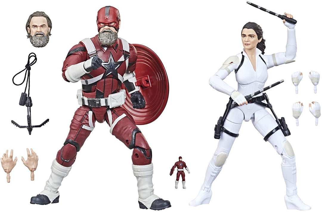 Hasbro Marvel Legends Series Avengers 6-inch Scale Red Guardian & Melina Vostkoff Figure 2-Pack, For Kids Age 4 And Up no color