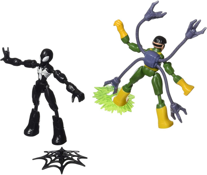 Marvel Spider-Man Bend and Flex Black Suit Spider-Man vs Doc Ock Actionfiguren