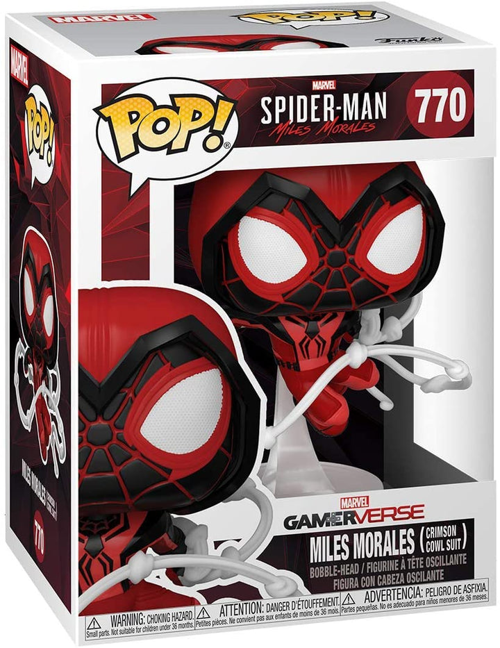 Marvel Spider Man Miles Morales (Crimson Cowl Suit) Funko 50155 Pop! Vinyle #770