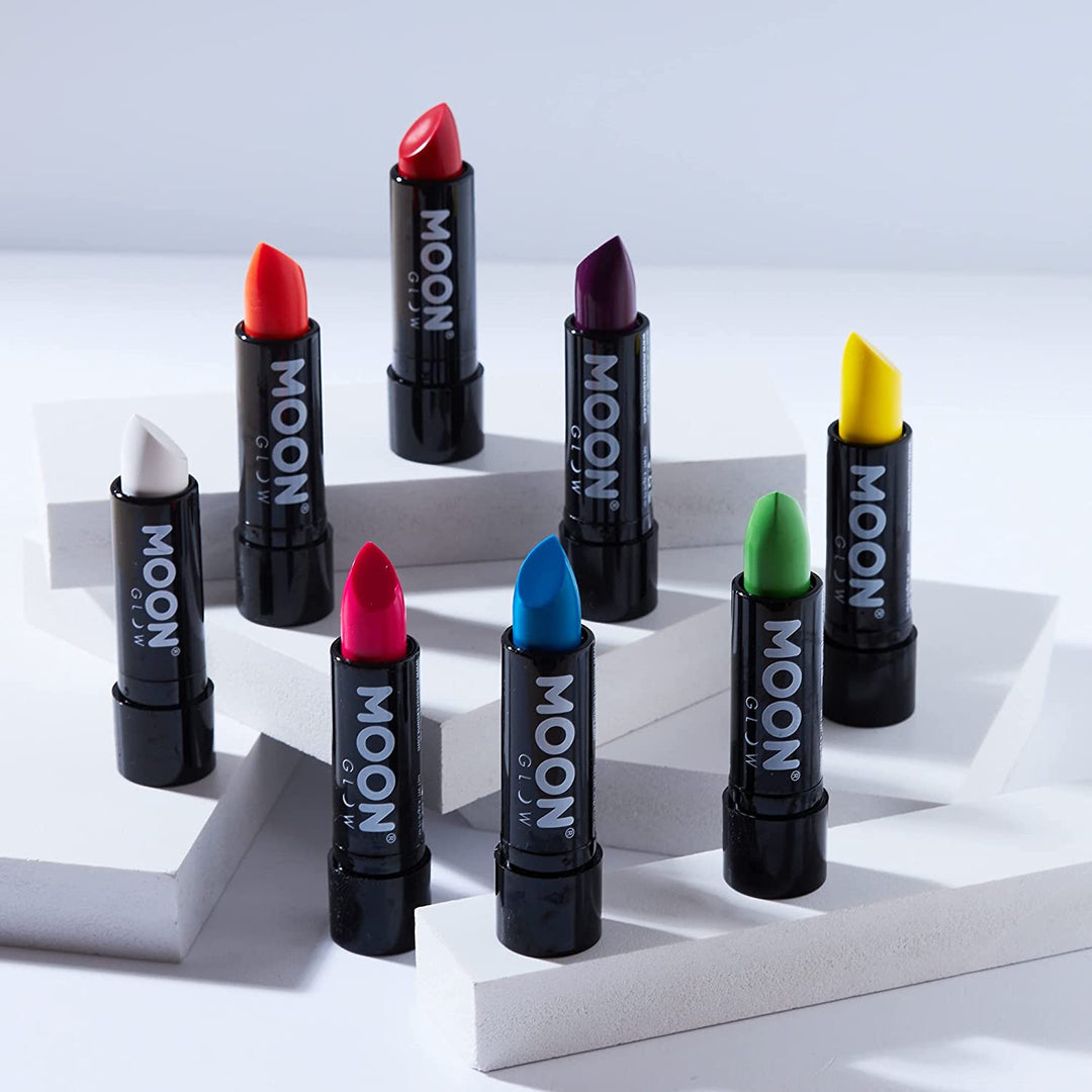 Smiffys Neon UV Lipstick by Moon Glow - Blu intenso - Brilla sotto i raggi UV