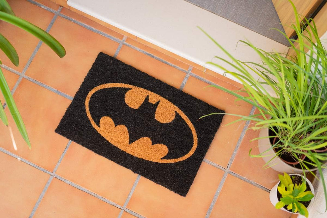 Grupo Erik Official DC Comics Batman Logo Door Mat - 15.7 x 23.6 Inches / 40 x 6