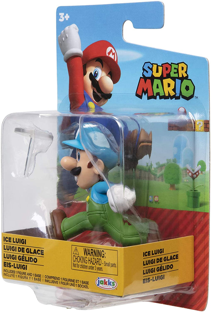SUPER MARIO Actionfigur 2,5 Zoll Ice Running Luigi Sammelspielzeug