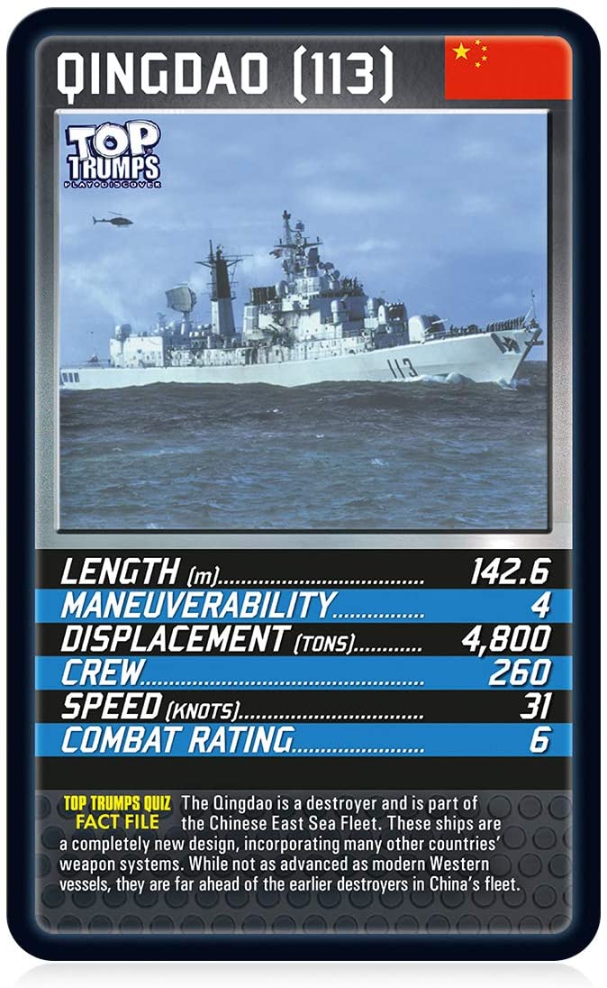 Battleships Top Trumps Card Game