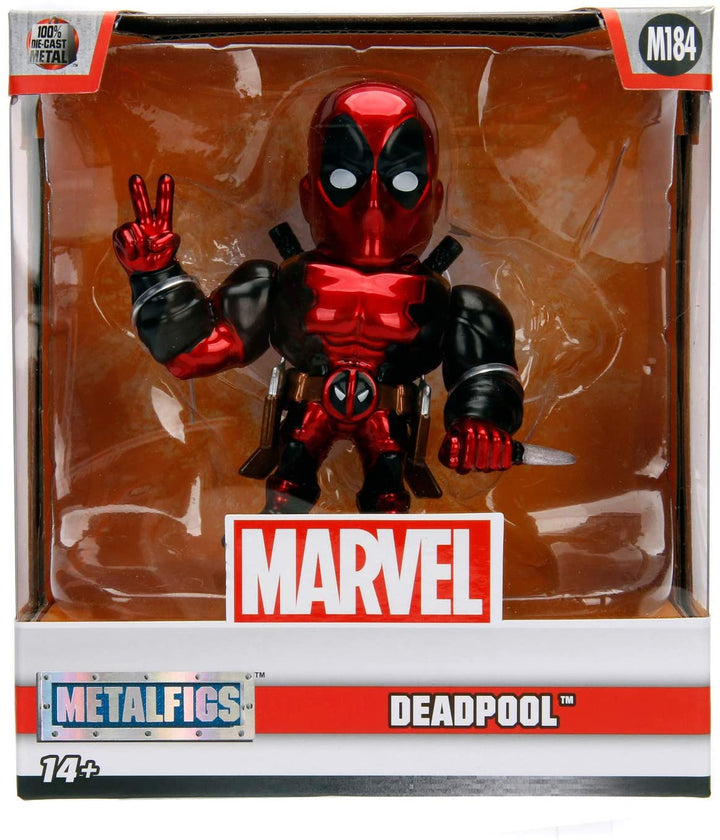 Jada Toys 253221006 Marvel Deadpool 10 cm Collectable Figure Die-Cast Red