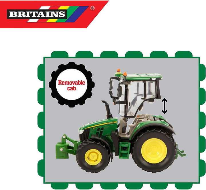 Britains John Deere 43248 6120M Tractor, Green