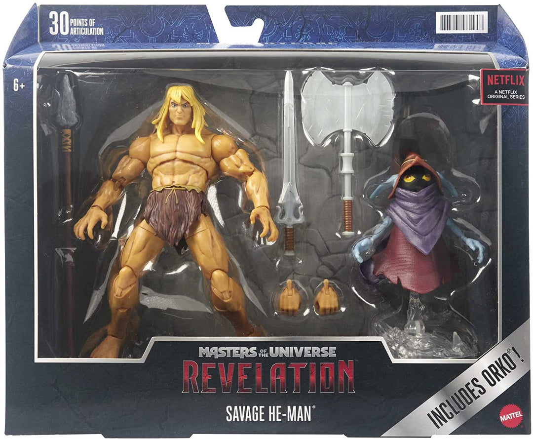 ?Masters of the Universe Masterverse Revelation Savage He-Man Actionfigur mit