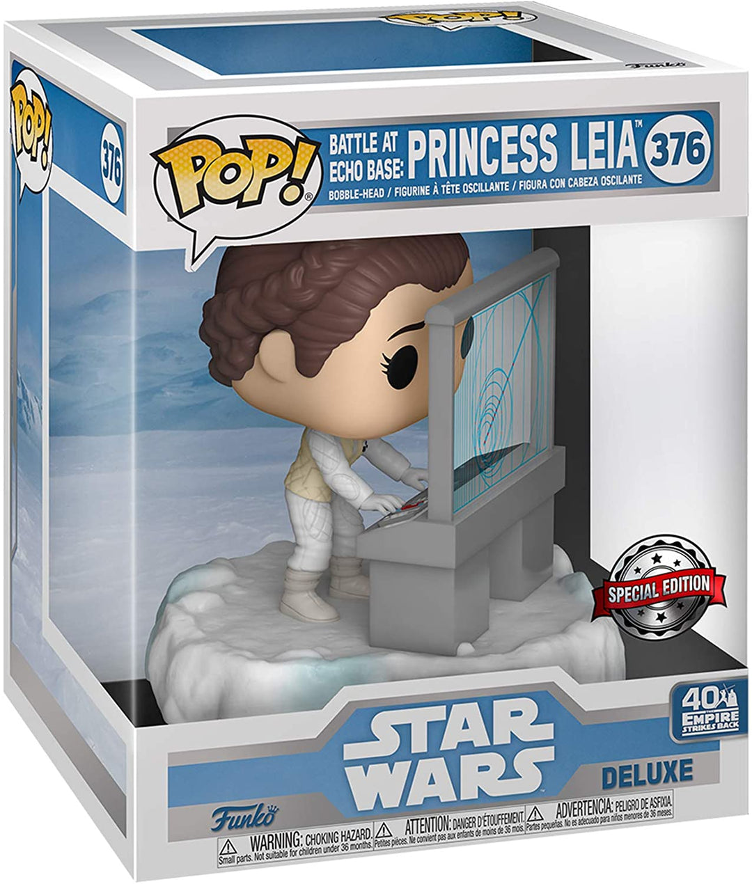 Star Wars Battle bei Echo Base Princess Leia Exclu Funko 45901 Pop! Vinyl #376