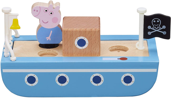 Peppa Pig 07209 Bateau en bois, multicolore