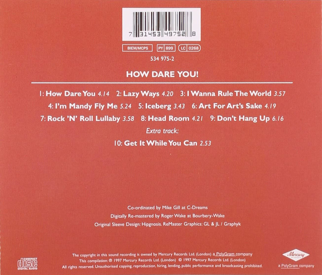 How Dare You - 10cc [Audio CD]