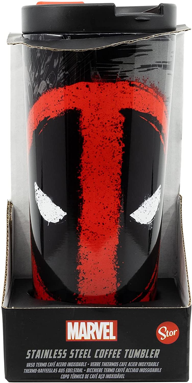 Stor Deadpool 425 ml Stainless Steel Thermal Coffee Glass