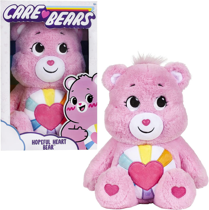 Care Bears 22139 14 Inch Medium Plush Hopeful Heart Bear, Collectable Cute Plush Toy