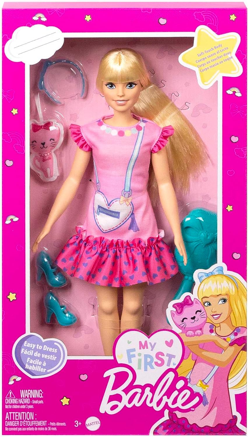 Barbie My First Barbie Malibu Blonde Hair Fashion Doll (HLL19)