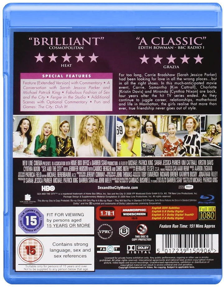 Sex and the City: The Movie (Extended Cut) - Romance/Comedy [Blu-Ray]