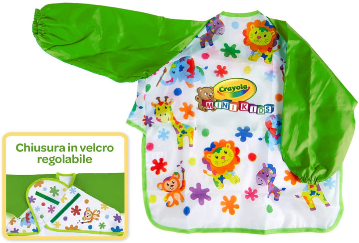 CRAYOLA 25-3940 Long Sleeve Apron for Clothes Protection, Age 12 Months, Weight