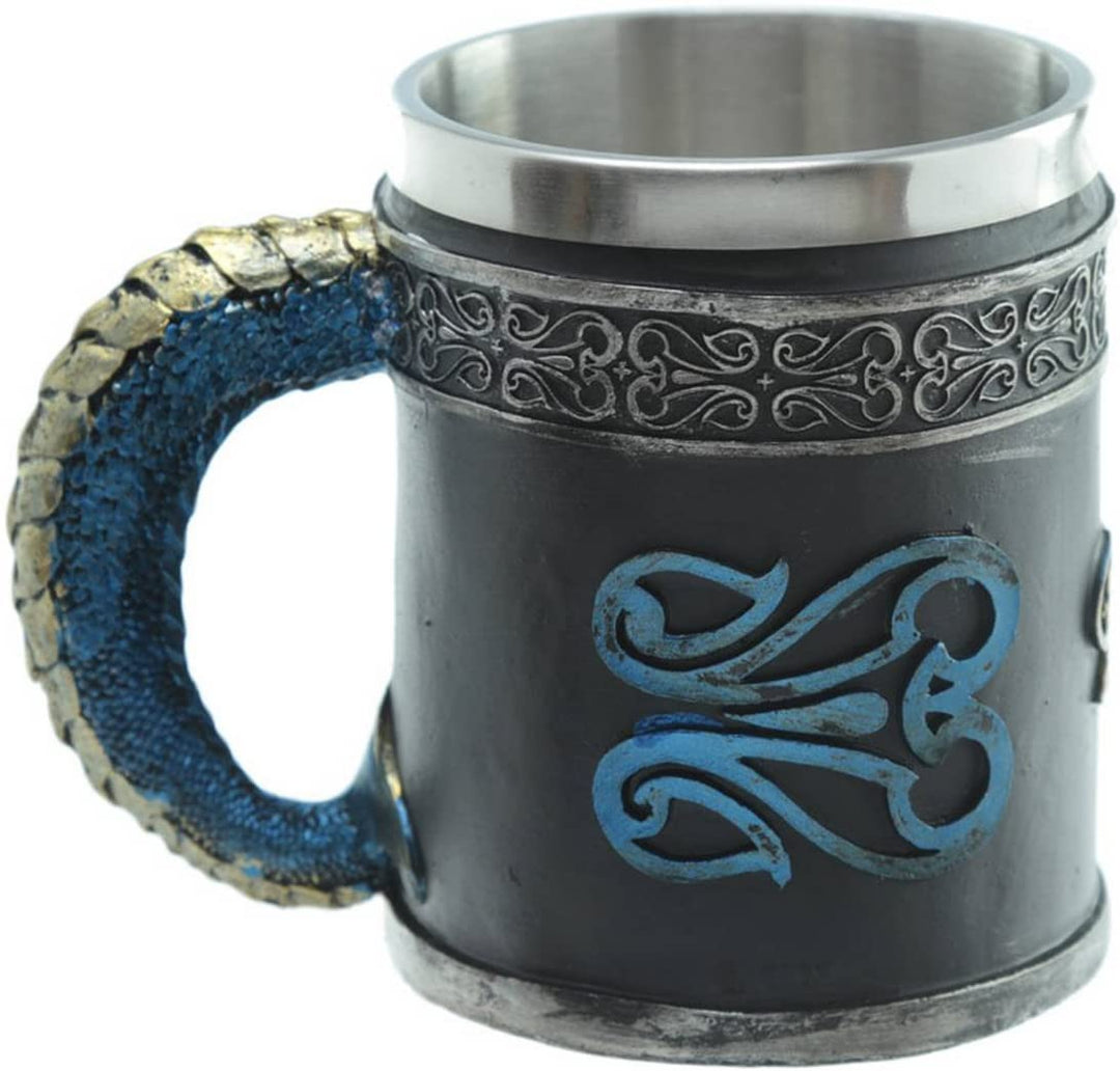 Puckator 1 x dekorativer Dark Legends Drachenkrug, Harz, gemischt, Höhe 11 cm, Breite 13,5 cm, Tiefe 9 cm