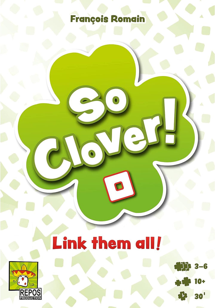 Repos | So Clover! | Board Game | 3-6 Players | Ages 10+ | 30 Minute Playing Time