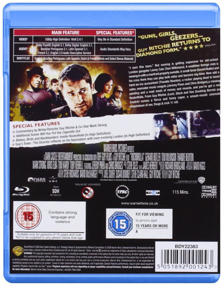 RocknRolla [2008] [Region Free] - Action/Crime [Blu-ray]