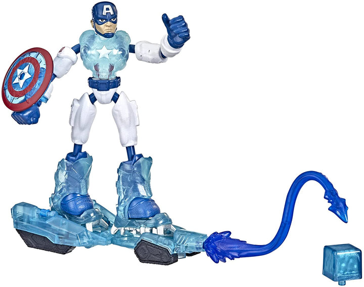 Hasbro Marvel Avengers Bend and Flex Missions Captain America Ice Mission Figure