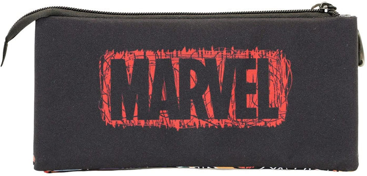 The Avengers Fun-Fan Triple Pencil Case, Black