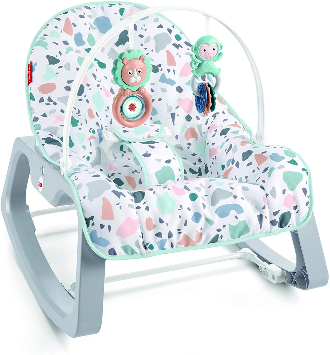 Fisher-Price GNP99 Baby- und Kleinkindwippe, mehrfarbig mit Duracell Ultra