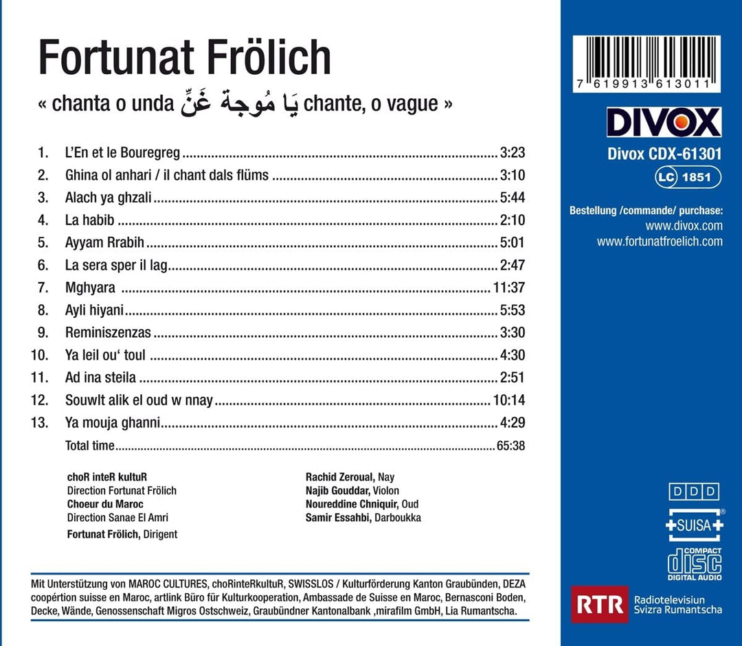 Kenneth Frölich - Frolich: Sing Oh Wave [Kenneth Frölich , Kenneth Frölich] [Divox X-61301] [Audio CD]