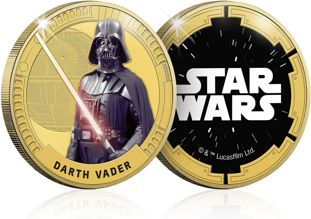 The Koin Club Star Wars Gifts Episode IV - VI Collectable Gold Coin - Darth Vade