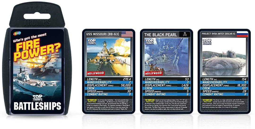 Battleships Top Trumps Card Game