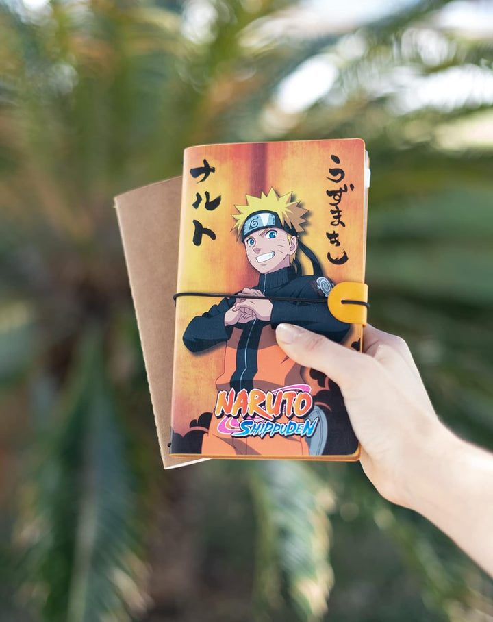 Grupo Erik Naruto Travel Journal | PU Leather Journal Notebook | Diary Journal