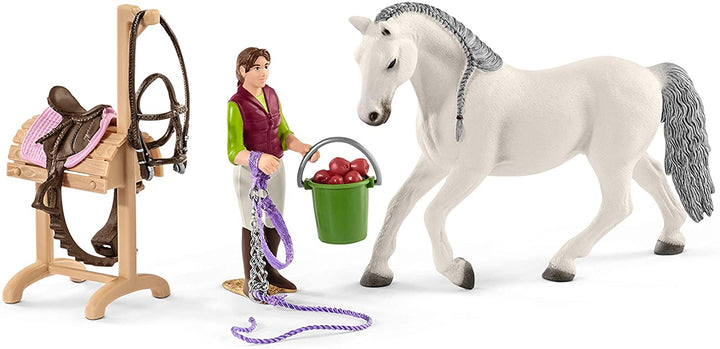 Schleich 42389 École d&#39;équitation avec cavaliers et chevaux