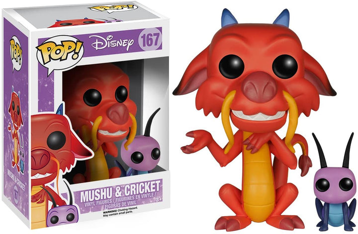 Disney Mushu &amp; Cricket Funko 23056 Pop! Vinyl Nr. 167