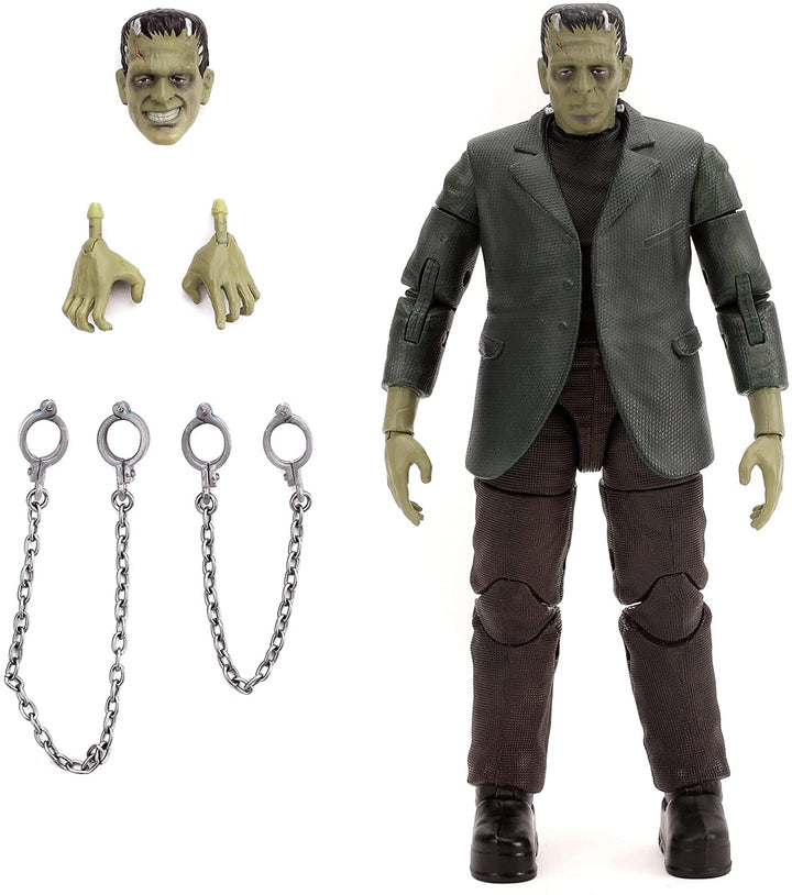 Jada 253251014 Toys Universal Monsters Frankenstein 6” Deluxe Collector Figure, Black, One Size