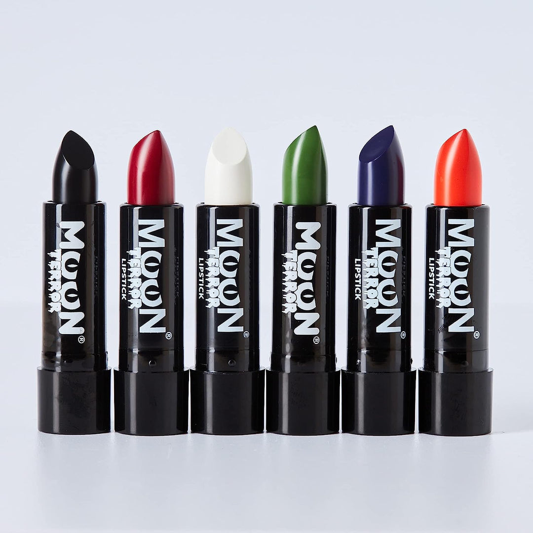 Moon Terror – Halloween-Lippenstift-Make-up – 5 g – Erstellen Sie ganz einfach gruselige Designs wie ein Profi! Perfekt für Vampire, Geister, Skelette, Hexen, Kürbisse, Monster usw. – Zombie-Grün