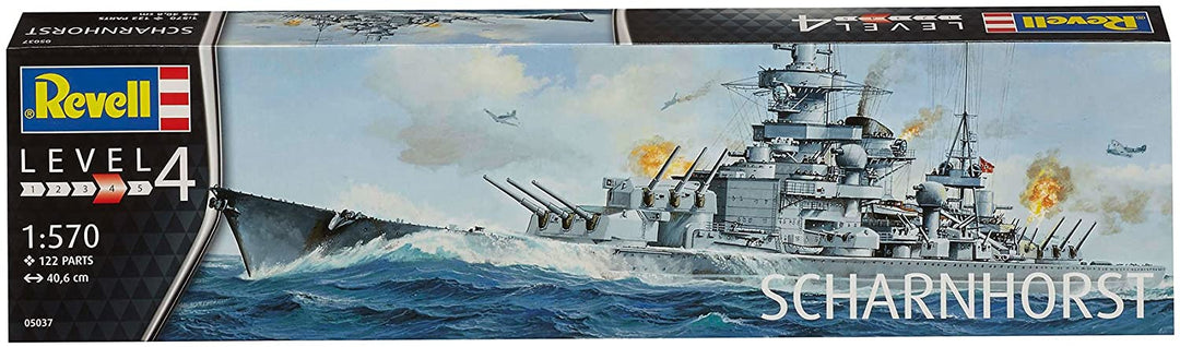 Revell 54195 05037 Battleship Scharnhorst Model Kit, Various