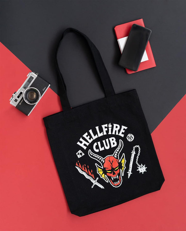 Grupo Erik Stranger Things Hellfire Club Cotton Tote Bag - Cotton Shopping Bag