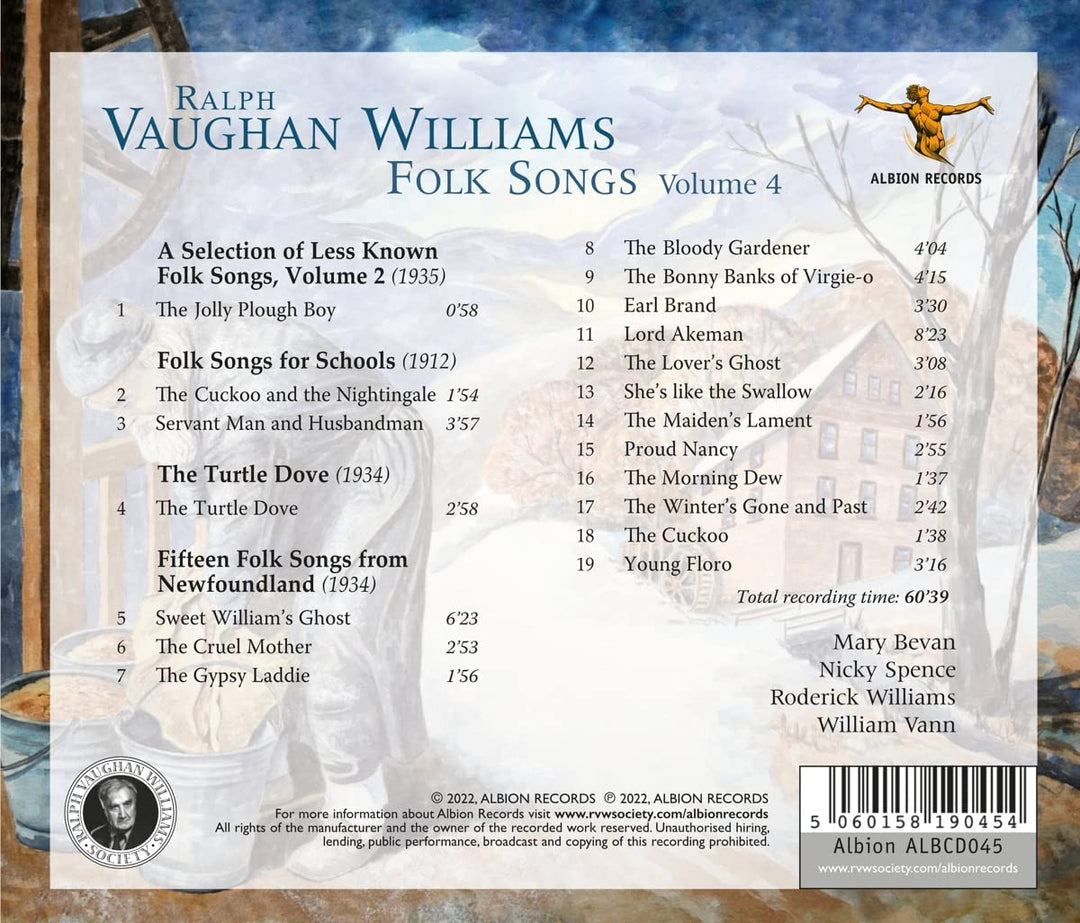 Ralph Vaughan Williams: Folk Songs, Volume 4 [Audio CD]