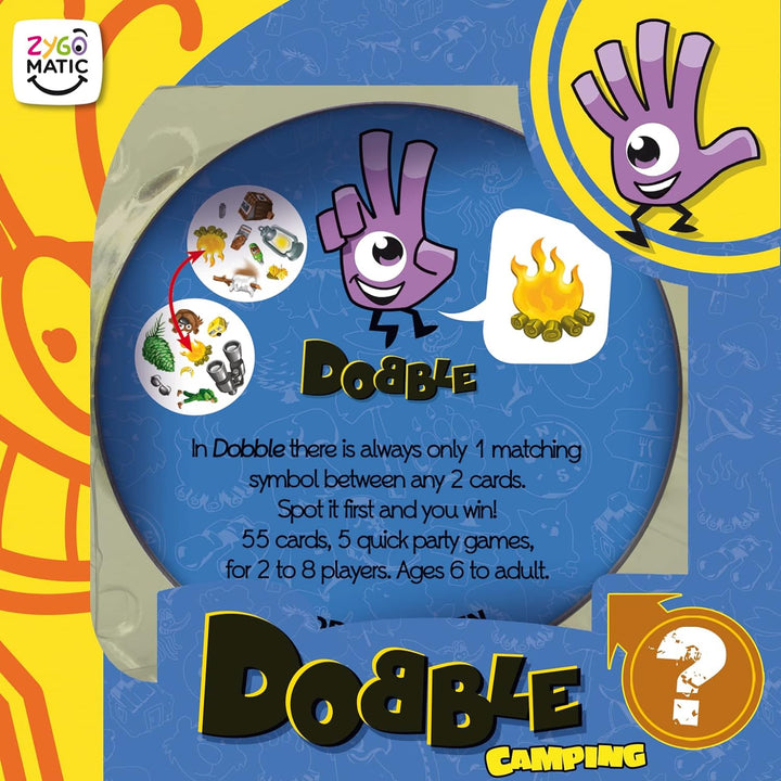 Asmodee | Dobble Camping | Card Game | Ages 6+ | 2-8 Players | 15 Minutes Playin