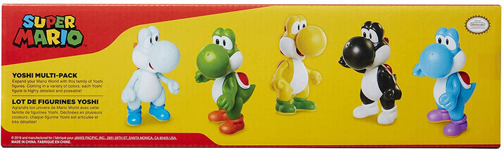 Super Mario Yoshi Multi Pack Exclusive 2,5-Zoll-Minifigur 5er-Pack